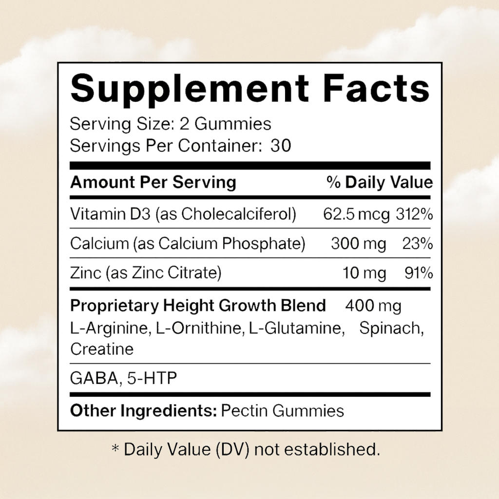 Lanulu Heightener Gummies